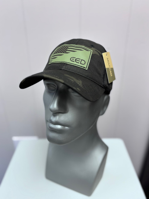 CED Richardson 111PT Multicam Black Faux Leather Patch Hat