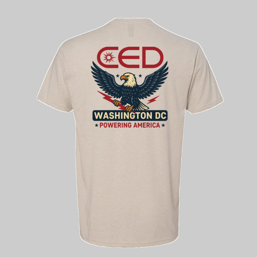 CED Patriotic Eagle Vintage City Option Back Print