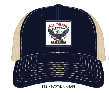 All-Phase Richardson 112 Navy/Khaki Eagle Patch Hat