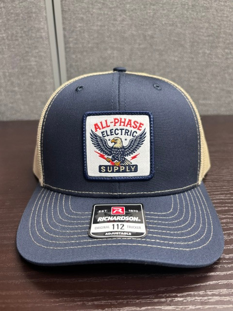 All-Phase Richardson 112 Navy/Khaki Eagle Patch Hat
