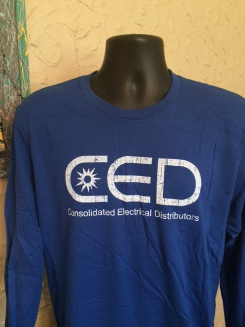 Adult Next Level CED Distressed Long Sleeve T-Shirt