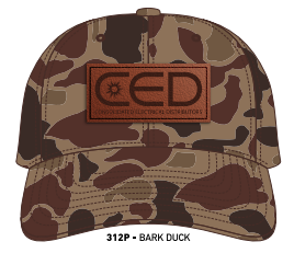 CED Richardson 312P Bark Duck Leather Patch Twill Cap