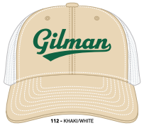 Gilman Richardson 112 Khaki/White Script Trucker