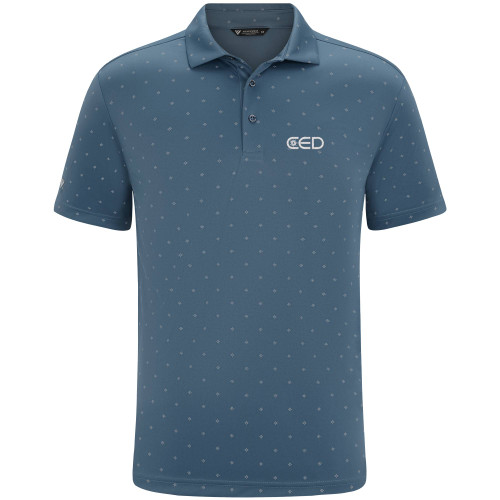 CED Levelwear Blue Fushion Inlay Performance Polo