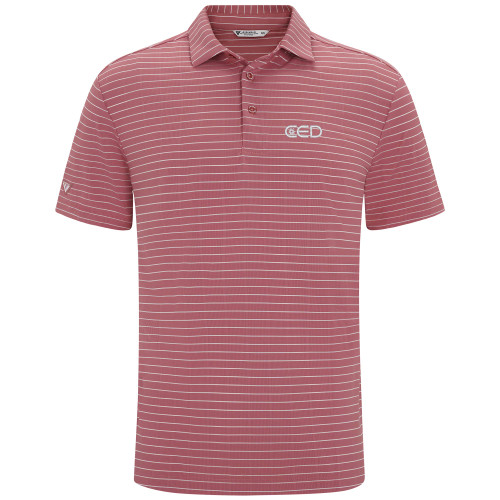 CED Levelwear Mahogany Red Lennox Performance Polo