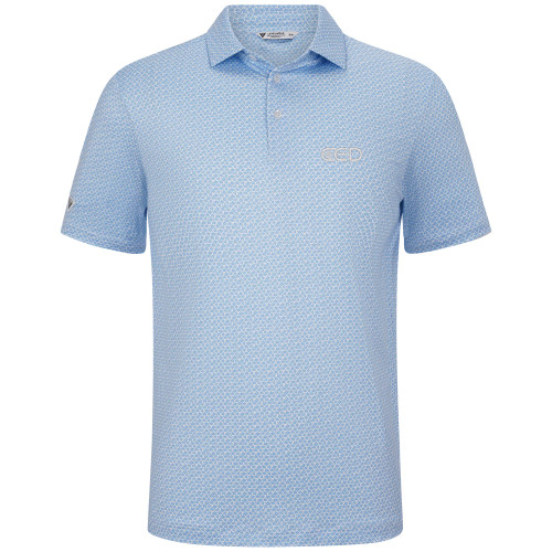 CED Levelwear Beach White/Ice  Wildflower Performance Polo