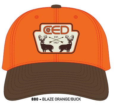Richardson 880 Blaze Orange/Buck Camo Patch Hat
