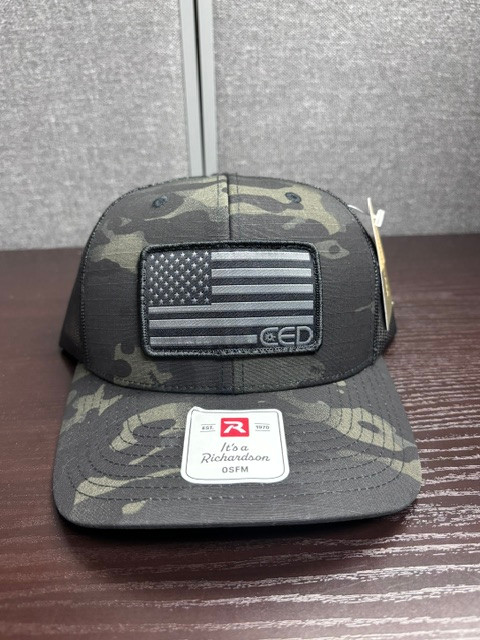 CED Richardson Tactical Multicam CED Flag Patch Hat