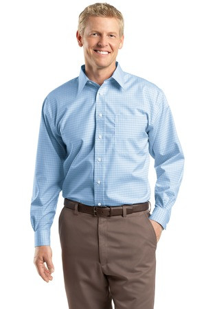 CED Red House Blue Check Dress Shirt