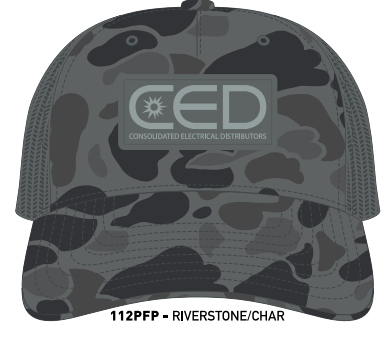 CED Richardson 112PFP Riverstone/Charcoal Trucker
