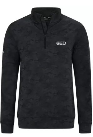 CED Levelwear Black/Charcoal Active Camo Quarter Zip