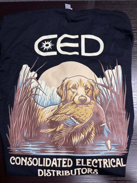 CED Next Level Black Duck Dog Long sleeve T-Shirt