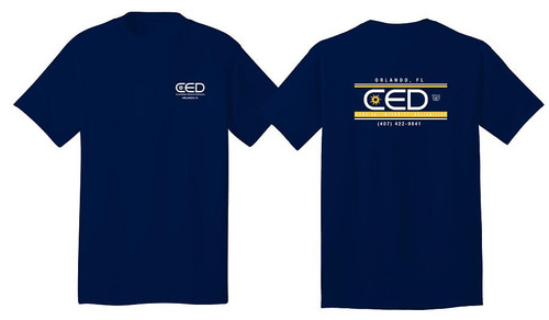 CED 2 Bar Logo  Print T-Shirt