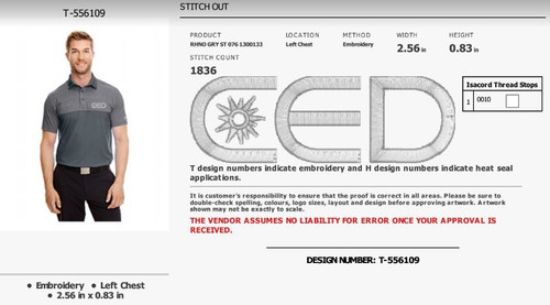 CED Approved Under Armour Embroidery