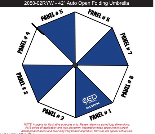 Custom CED 42" Umbrella Proof