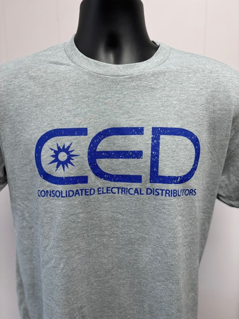  CED Dark Heather  Vintage Print  Next Level T-Shirt