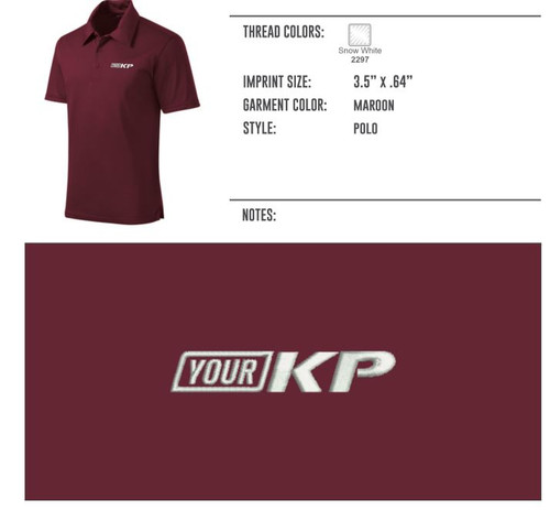 Your KP Embroidery Example