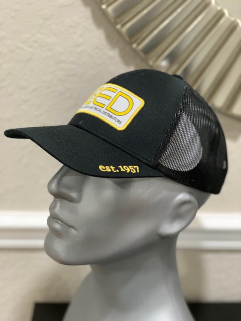 CED Black/Yellow Patch Modern Trucker