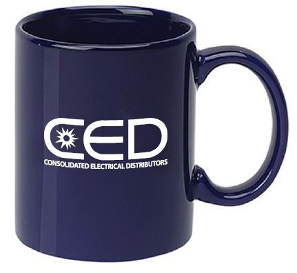 CED 11 Oz. Colored C-Handle Mug
