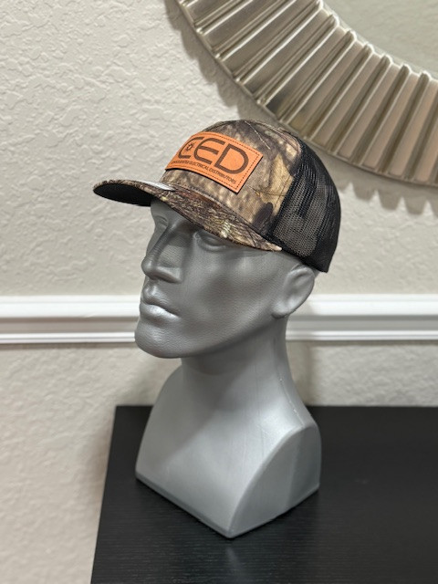 Richardson Mossy Oak Camo Leather Patch Truck
