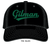 Gilman Richardson 112 Solid Black Script Trucker