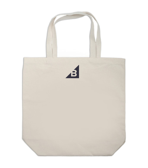 Back view of the canvas BigCommerce tote bag