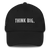 Think Big Dad Hat front view.