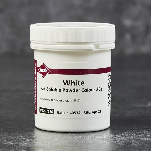 MSK Soluble Powder Colour White Fat (25g)