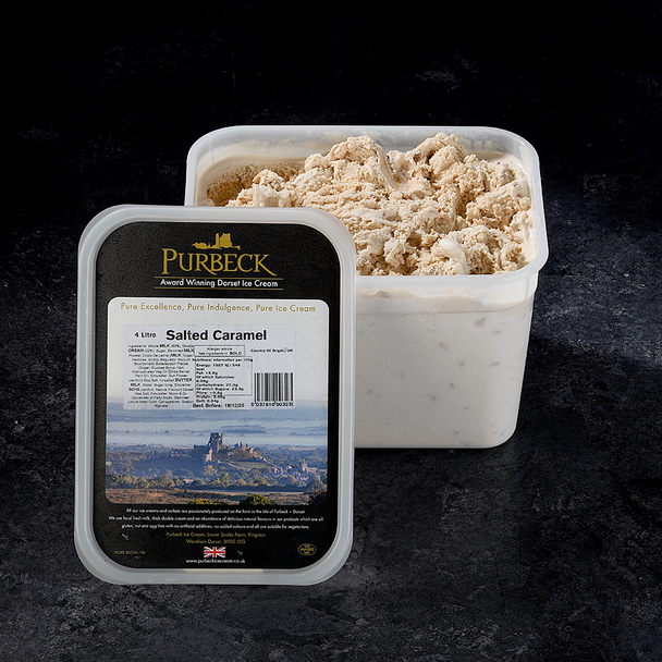 Purbeck Salted Caramel Ice Cream (4L)