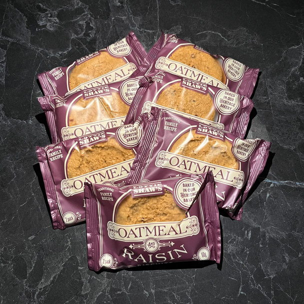 Lottie Shaw's Oatmeal & Raisin Biscuits 12 x 60g