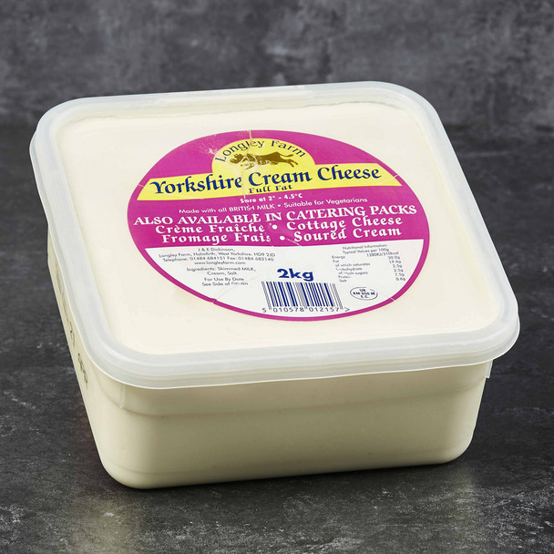 Full Fat Soft Cream Cheese Longley (2kg) Wellocks Online Ordering
