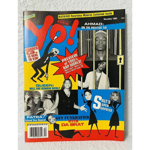 Fresh YO! Magazine Dec 1994 Snoop Dogg 2Pac Da Brat Warren G