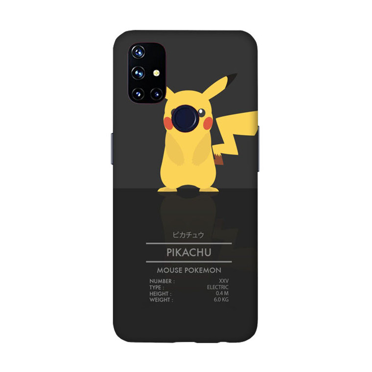 pikachu pokemon Oneplus Nord N10 Case OV7287