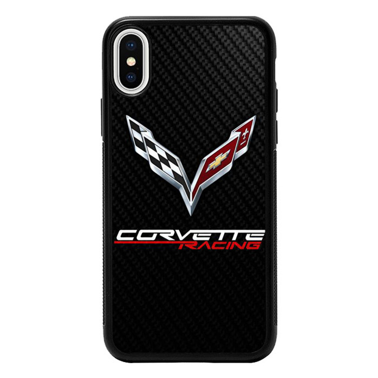 Corvette Logo Carbon iPhone X , iPhone XS Case OV2741