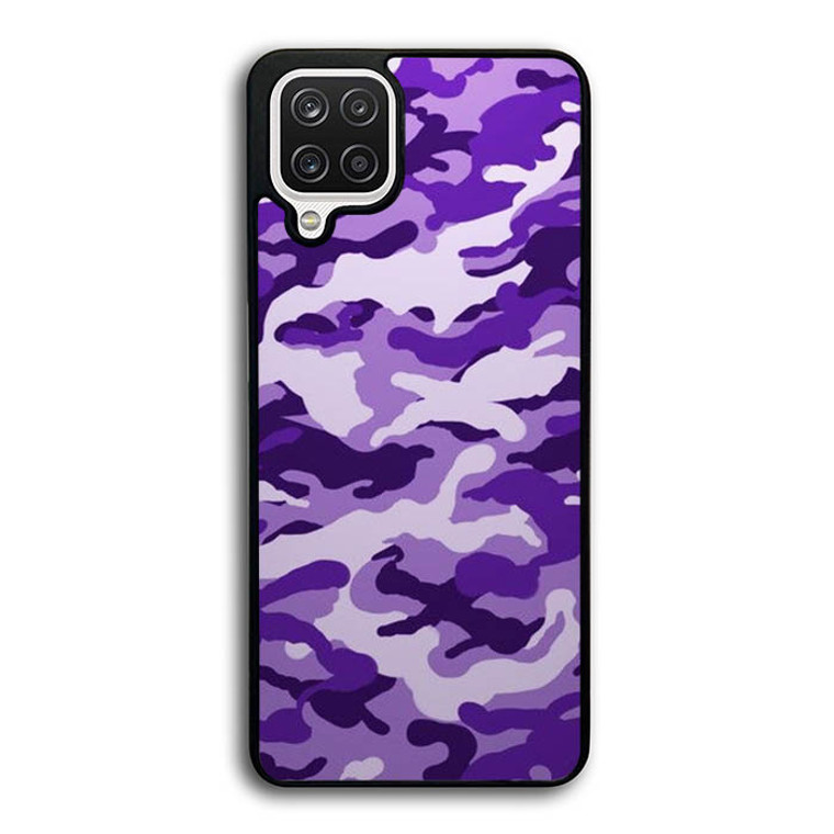 Purple Camouflage Samsung Galaxy A12 Case OV7243