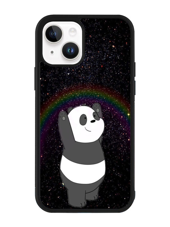 Panda Galaxy Rainbow iPhone 15 Case OV6972