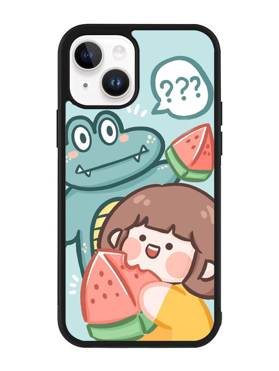 Cute Eat Watermelon iPhone 15 Case OV11203