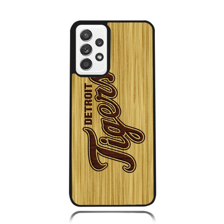 detroit tigers logo wood Samsung Galaxy A52 5G Case OV2926