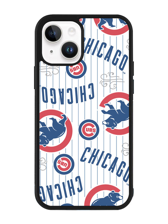 Chicago Cubs Baseball Doodle iPhone 15 Plus Case OV8476