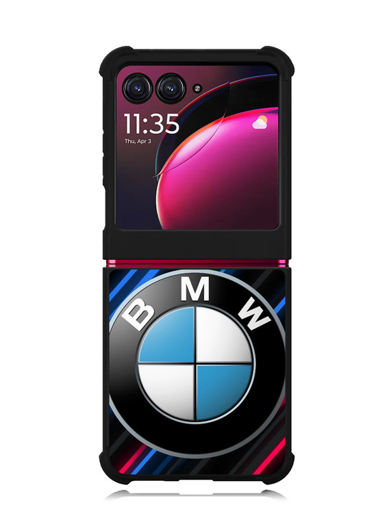 BMW Logo Red Blue Line Motorola Moto Razr Plus 2023 , Moto Razr+ 2023 Case OV11174