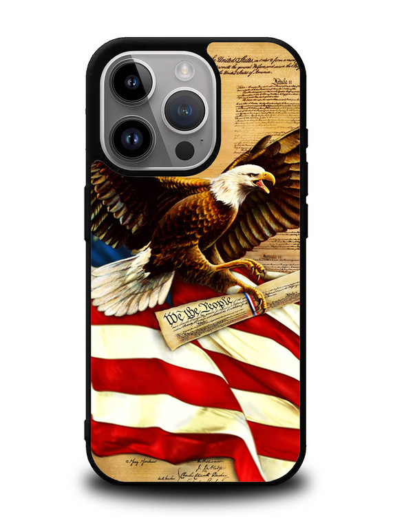 American Flag Eagle iPhone 15 Pro Case OV3786