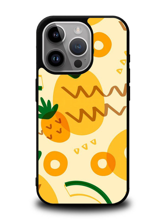 Tropical pineapple fruit pattern iPhone 15 Pro Case OV10739