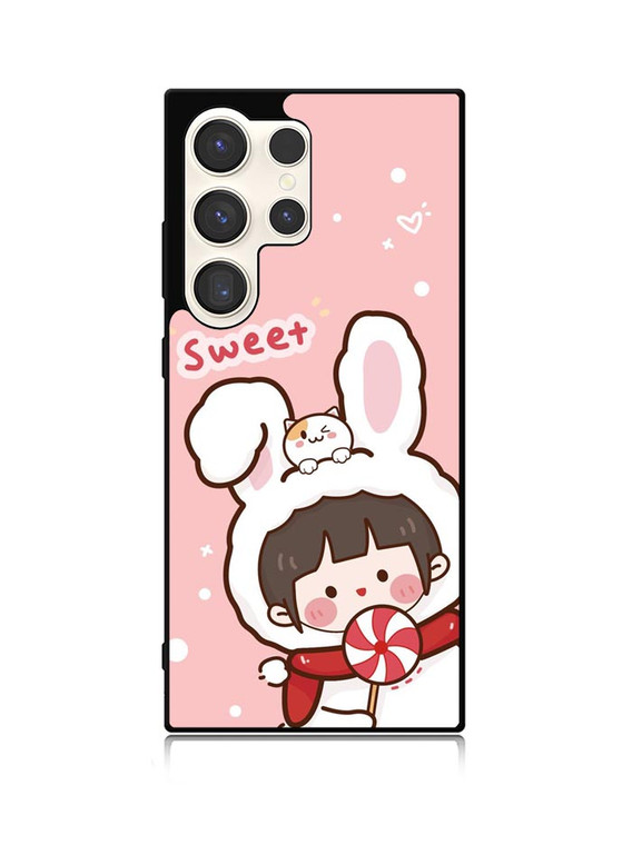 Cute Rabbit Sweet Samsung Galaxy S24 Ultra 5G Case OV11206