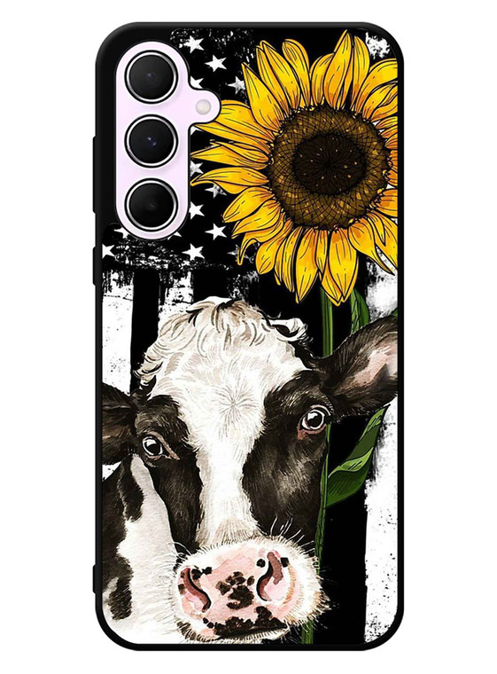 Cow Sunflower Samsung Galaxy A55 5G Case OV10919