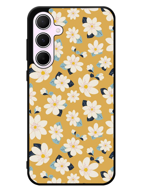 Cute white flowers seamless pattern Samsung Galaxy A55 5G Case OV10922