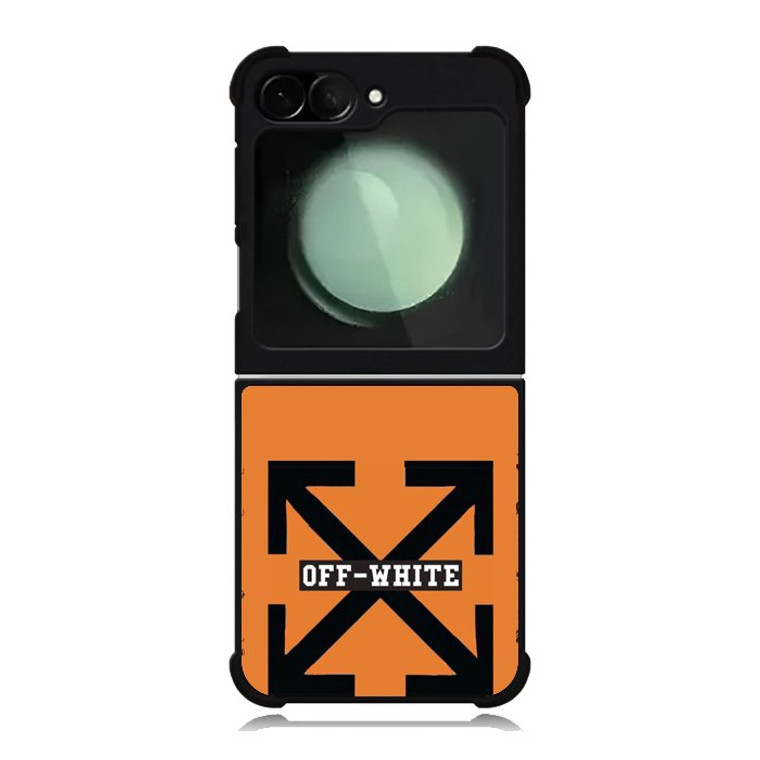 Off White Orange Samsung Galaxy Z Flip 6 2024 Case OV11223