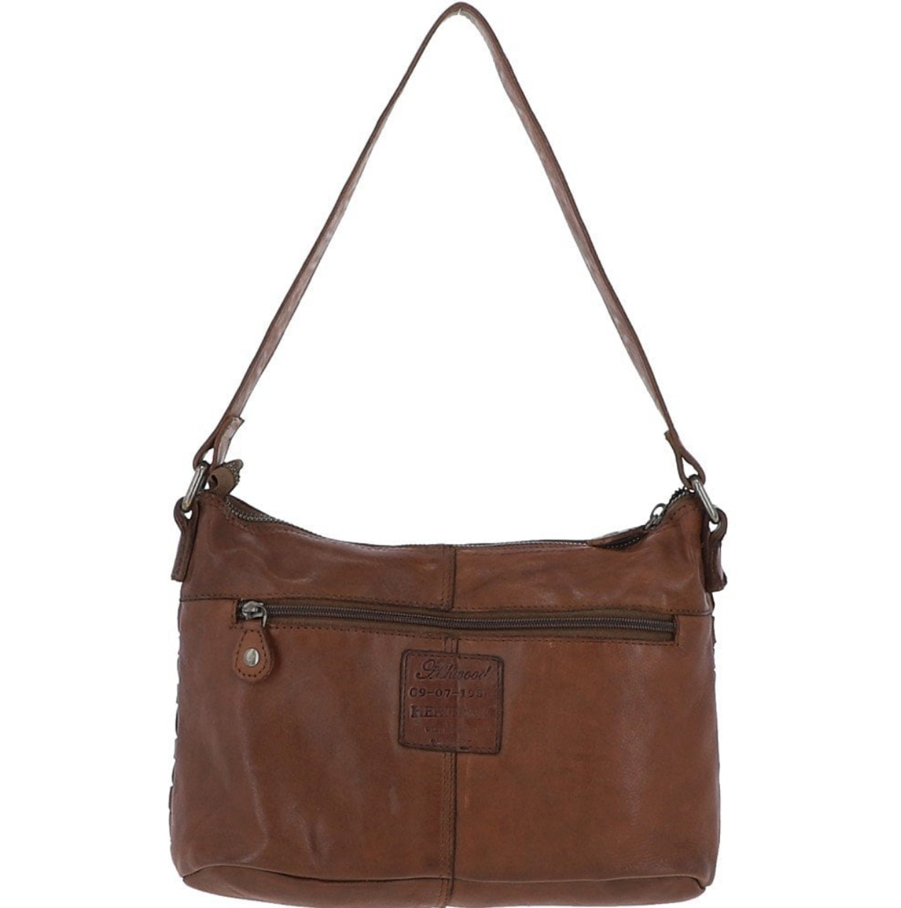 ASHWOOD Woven Classic Large Leather Vintage Crossbody Bag Cognac : D