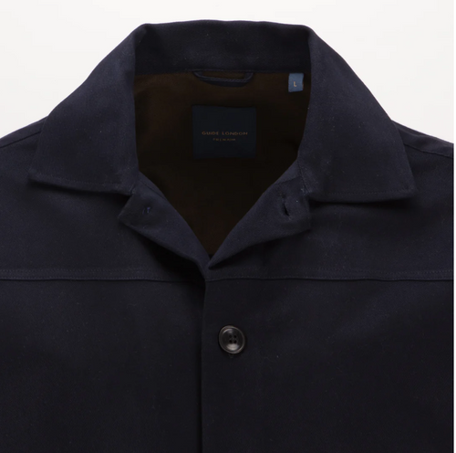 Guide Navy Cotton Blend Modern Overshirt