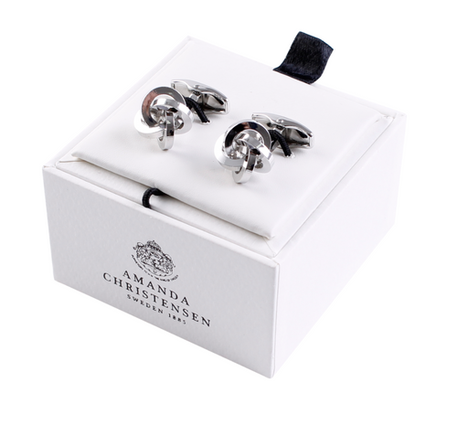 Amanda Christensen Silver Knot Cufflinks