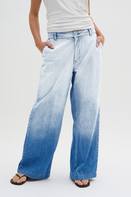 MEW Malo Blue Dip Dye Denim Trousers